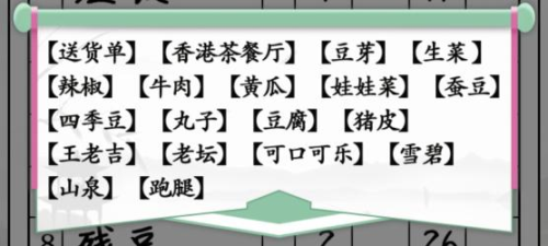 汉字找茬王奇怪的单据图文通关答案分享