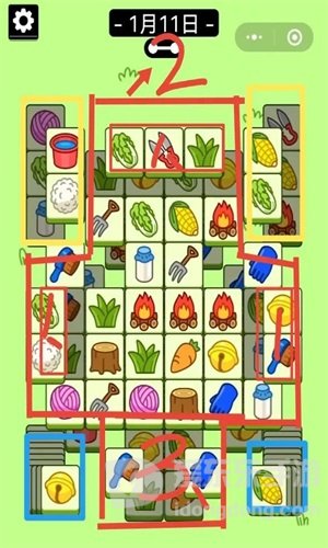 羊了个羊1.11号通关攻略 1月11日每日一关过关技巧