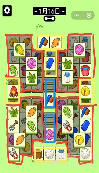 羊了个羊1.16号通关攻略 1月16日每日一关过关技巧