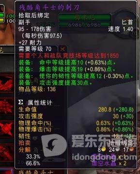 魔兽世界tbc怀旧服盗贼前期装备 盗贼初期装备选择