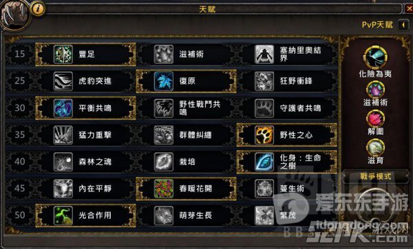 魔兽世界9.0恢复德天赋选择 9.0恢复德加点