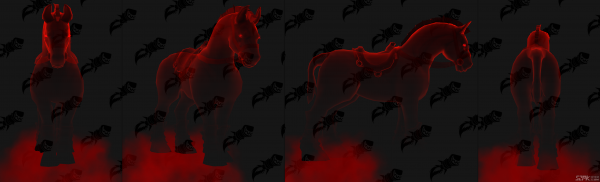 魔兽世界9.0新坐骑罪罚行者布兰契外观展示