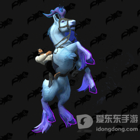 魔兽世界9.0炽蓝仙野独角兽展示 炽蓝仙野独角兽什么样