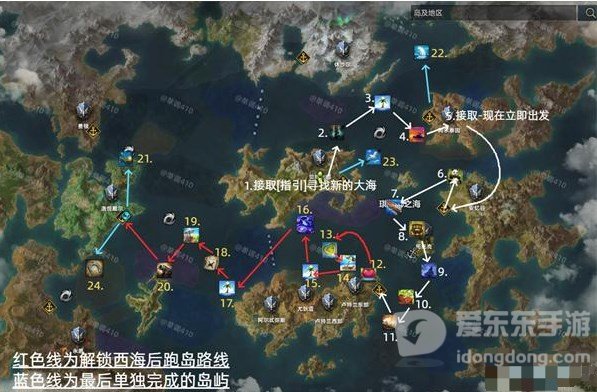 命运方舟跑岛怎么玩 跑岛顺序路线详细讲解