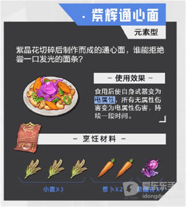 晶核食物食谱介绍 食物食谱信息汇总