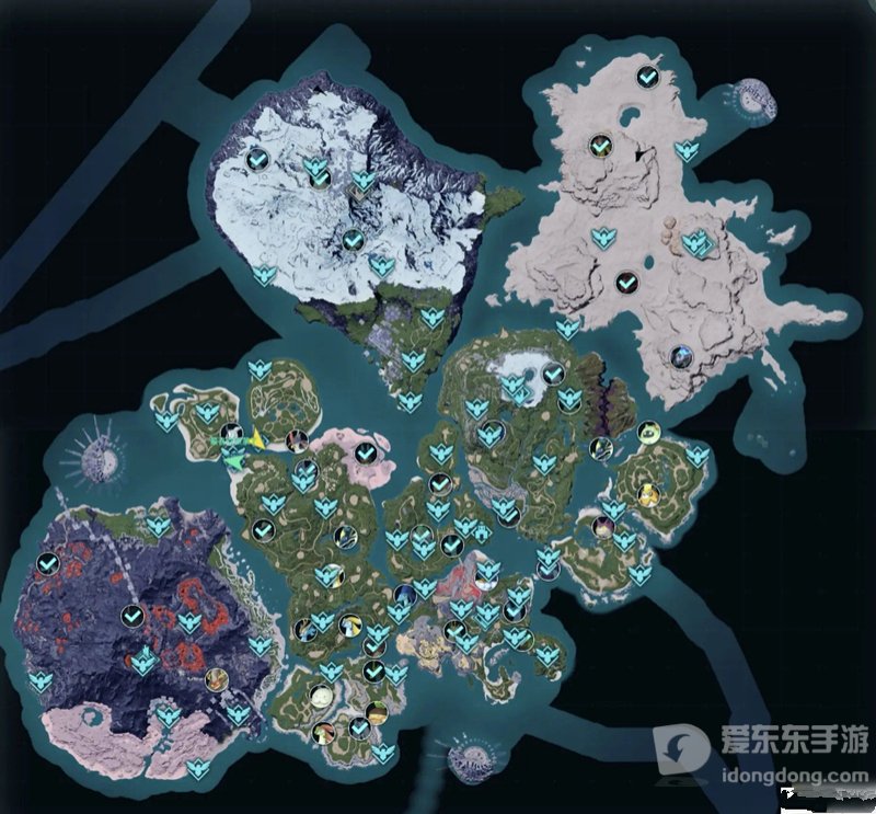 幻兽帕鲁地图点位有哪些 全地图传送点位攻略