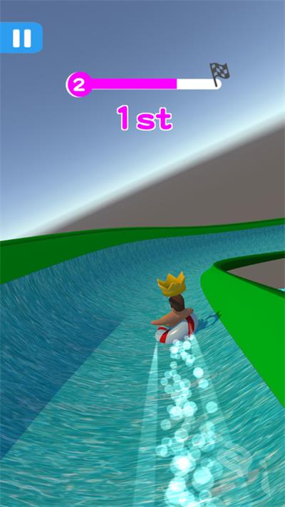 水上滑梯沖刺