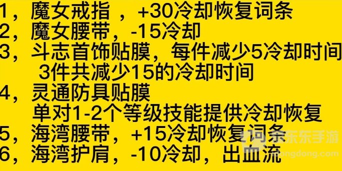 DNF冷却恢复属性最佳值 DNF技能冷却属性介绍