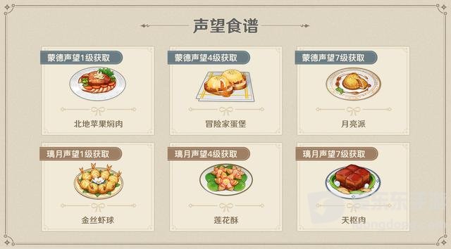 原神最新食谱大全 原神最新食谱图鉴