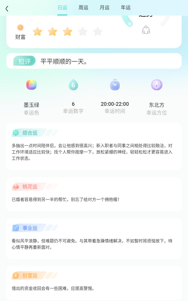 橙子星座运势