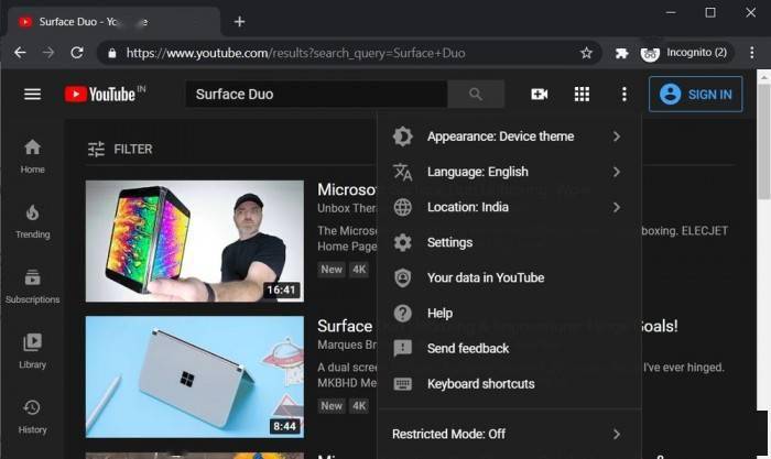 youtube网页版登录入口
