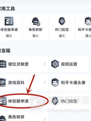 和平精英体验服申请方法体验服申请功能页面