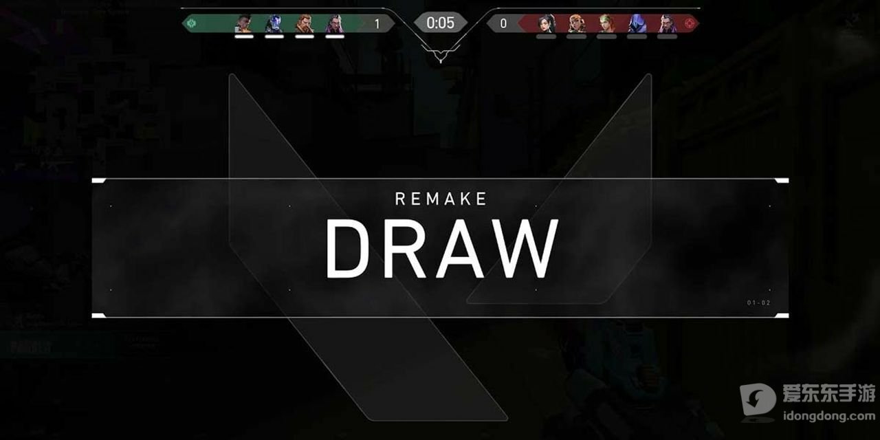 无畏契约重开投票通过后显示的REMAKE DRAW结果界面